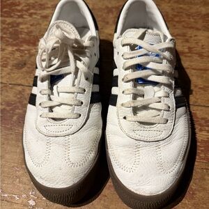 Adidas White and Black Sambas